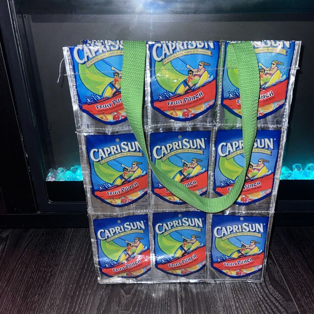 Capri Sun Fruit Punch Pouch Shopping Tote Bag Recycled Reusable Terracycle